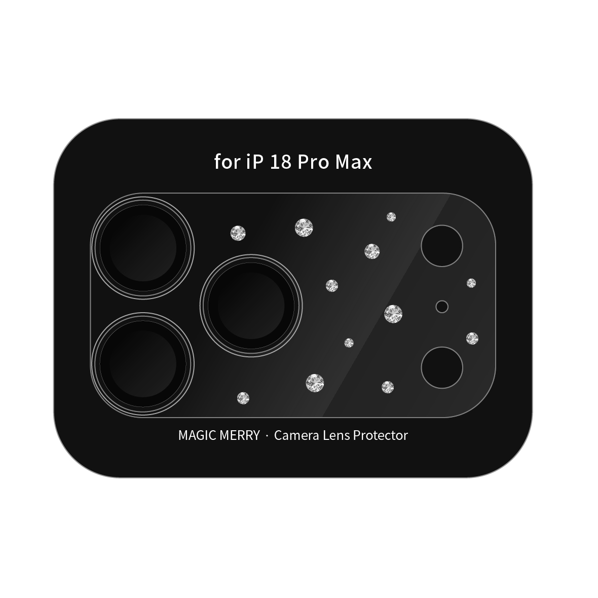 MAGIC MERRY 閃耀系列手機鏡頭保護膜 銀色星河 IPHONE 18 PRO